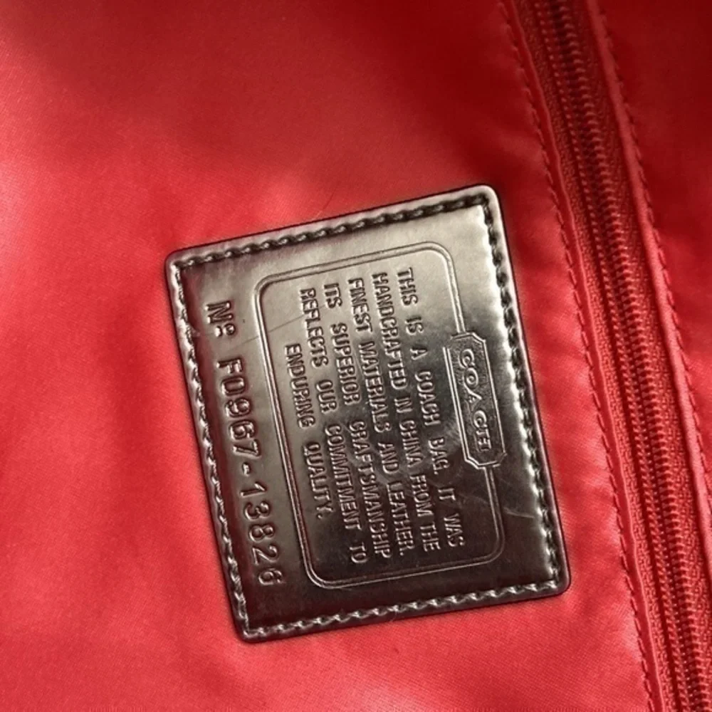 Coach signature y2k op c black poppy bag